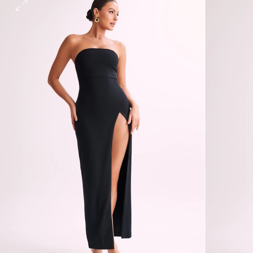 RACHEL Maxi split front dress